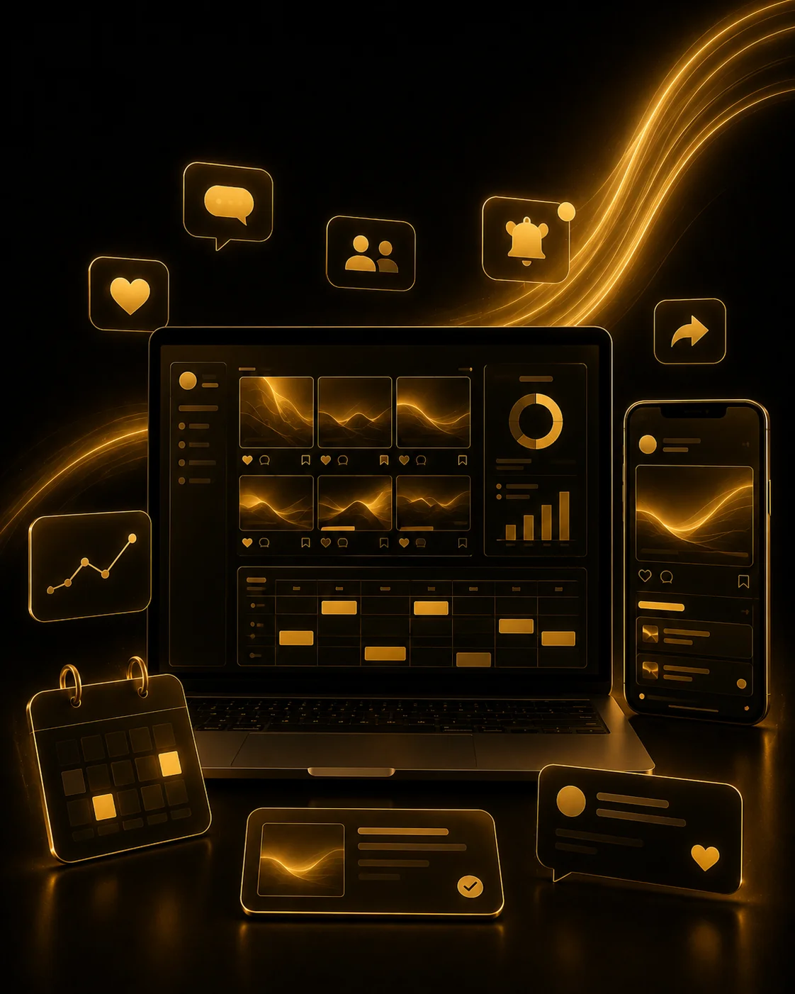 إدارة حسابات التواصل